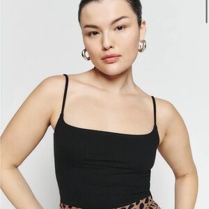 Reformation Carrie Knit Tank Black
